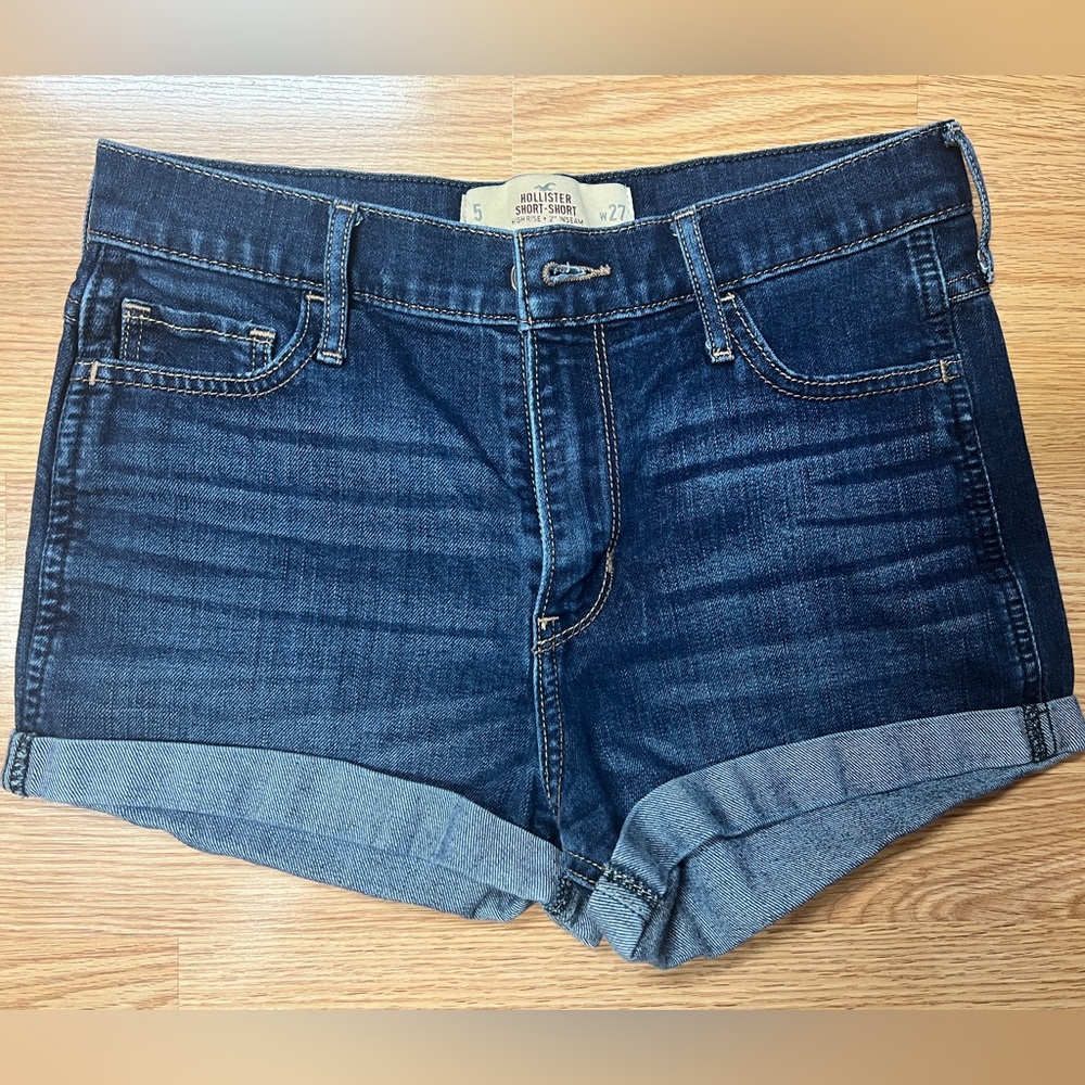Hollister hi-rise denim shorts size W 27 or 5